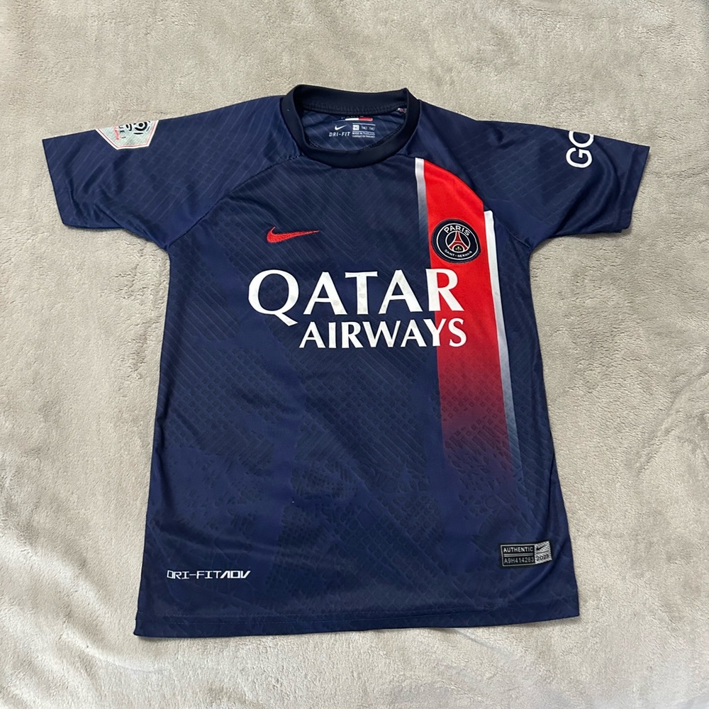 Nike Kids Navy and Red PSG Jersey - Picture 2 of 6